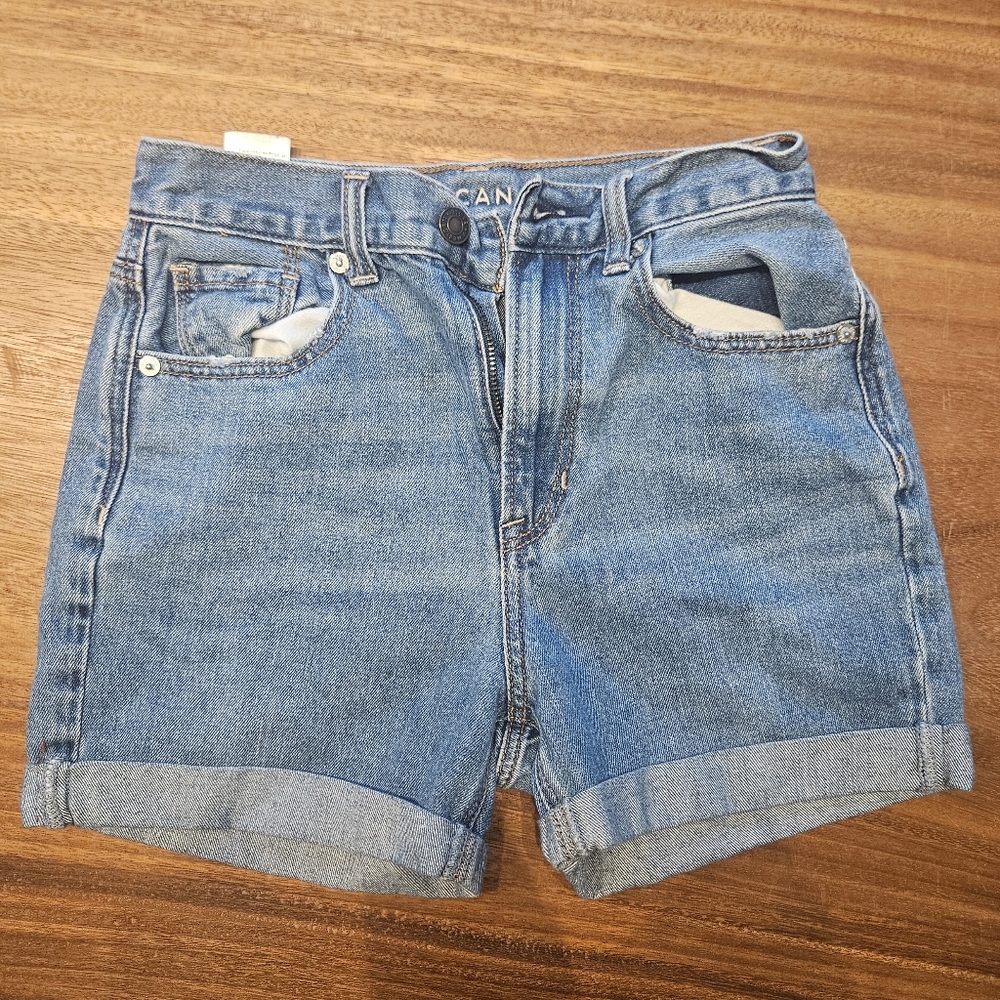 American Eagle Casual Blue Denim Shorts